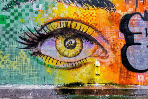 מרגש: זיו פרנקל ולין דפני, שנרצחו בפסטיבל נובה, הונצחו בציור קיר ענק בקרית מוצקין